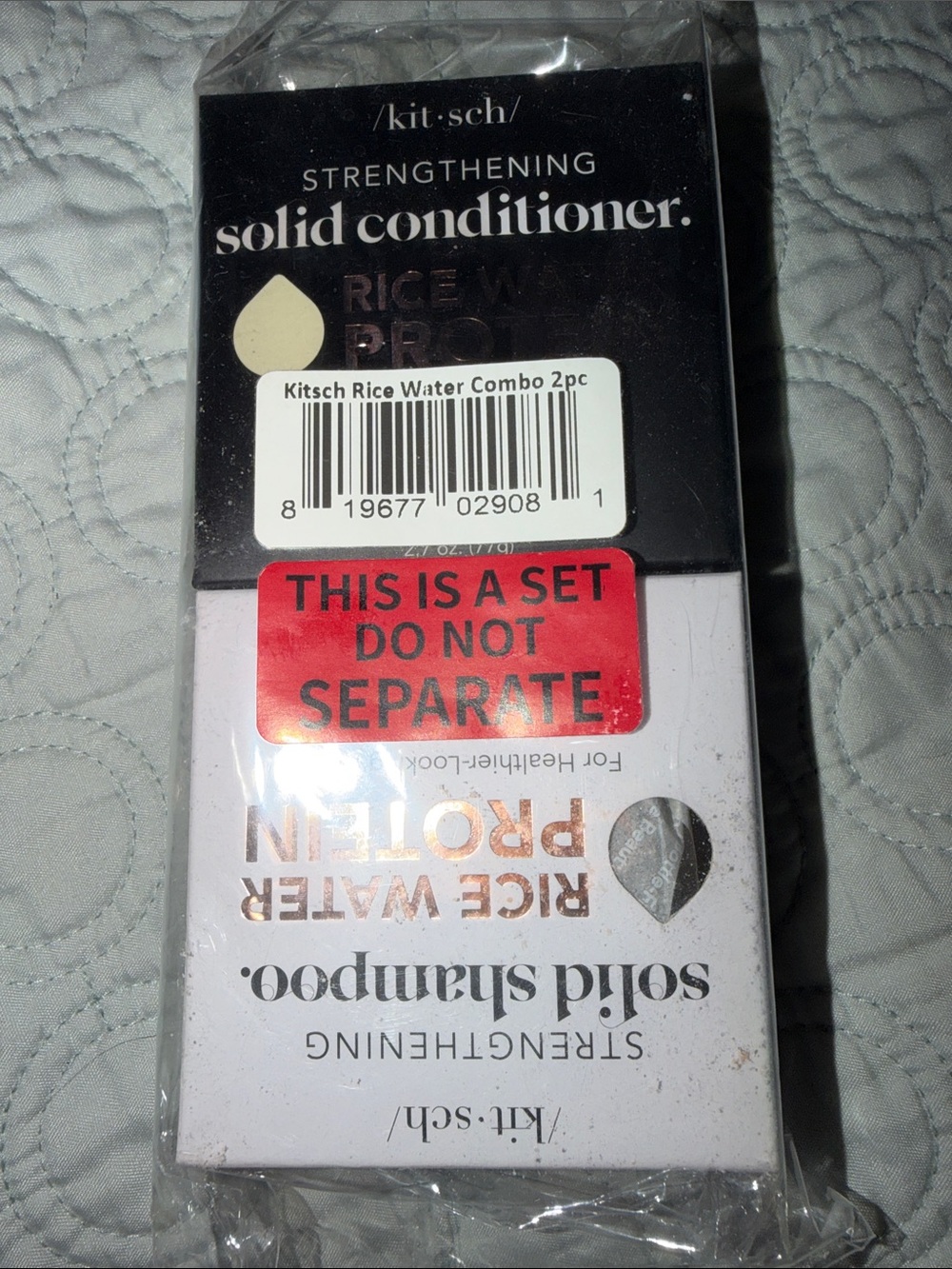 Kitsch Solid Shampoo & Conditioner Set - Black, White, Red